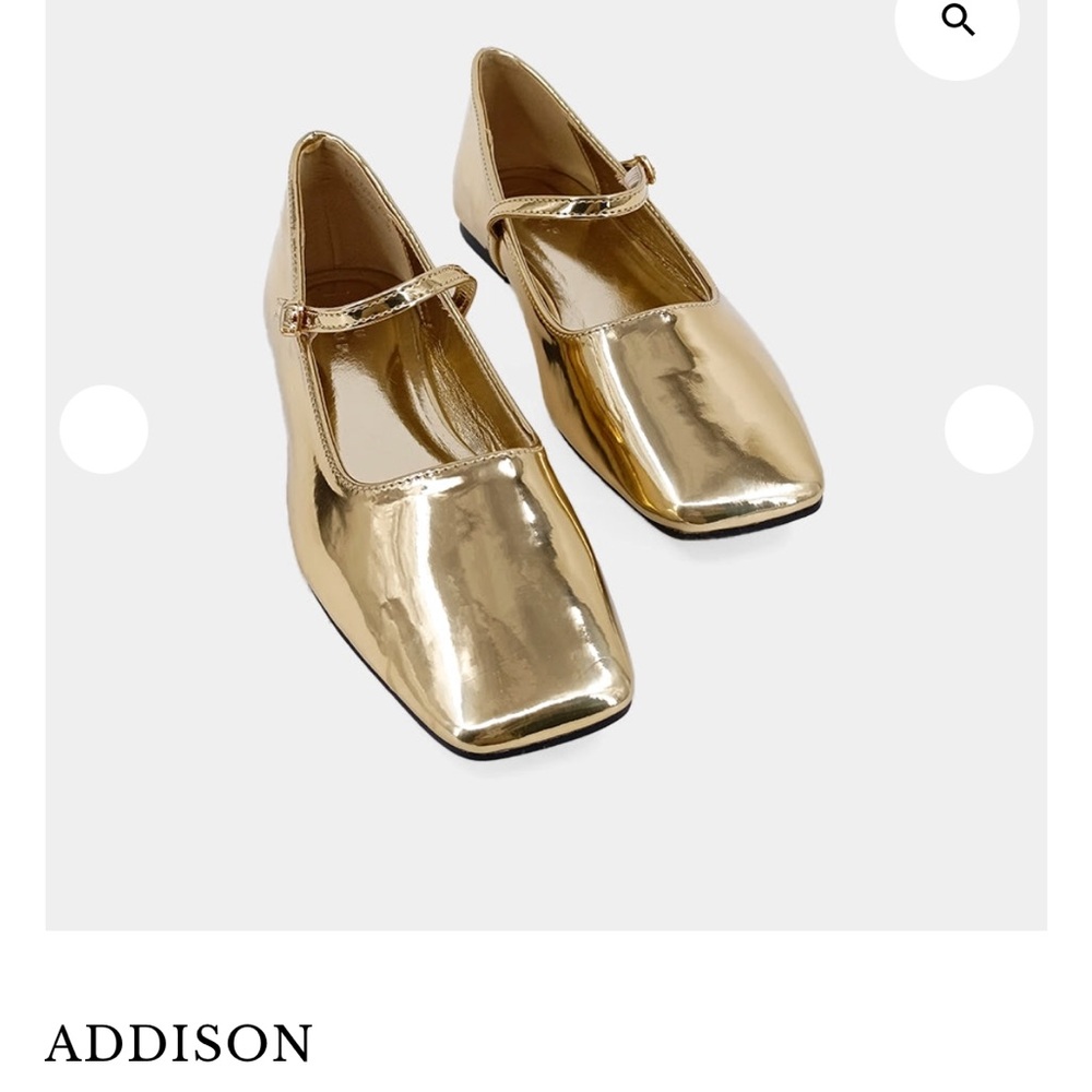 ADDISON ballet flats Gold Women's Shoes